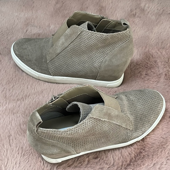 Zip Up Wedge Hipster Hippie Artsy Chic Glam Party Streetwear Hip Sneaker Heels - Picture 1 of 8